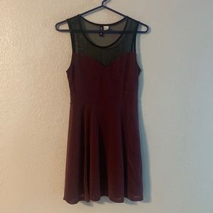 maroon dress